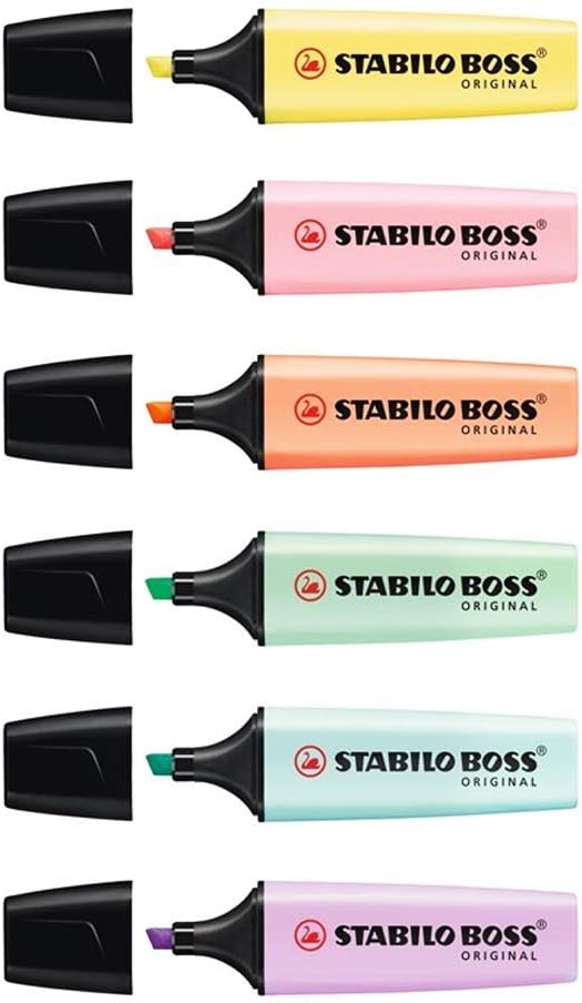 Marca Texto Stabilo - BOSS Original 6 CORES