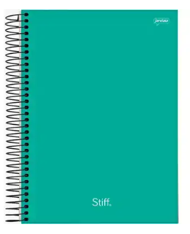 Caderno Espiral Universitário Stiff Slim - Capa Dura 1 Matéria