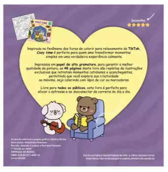 Livro Para Colorir Comfy Time Magic