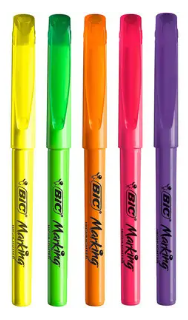 Pincel Marca Texto Bic - CORES FLUORESCENTES