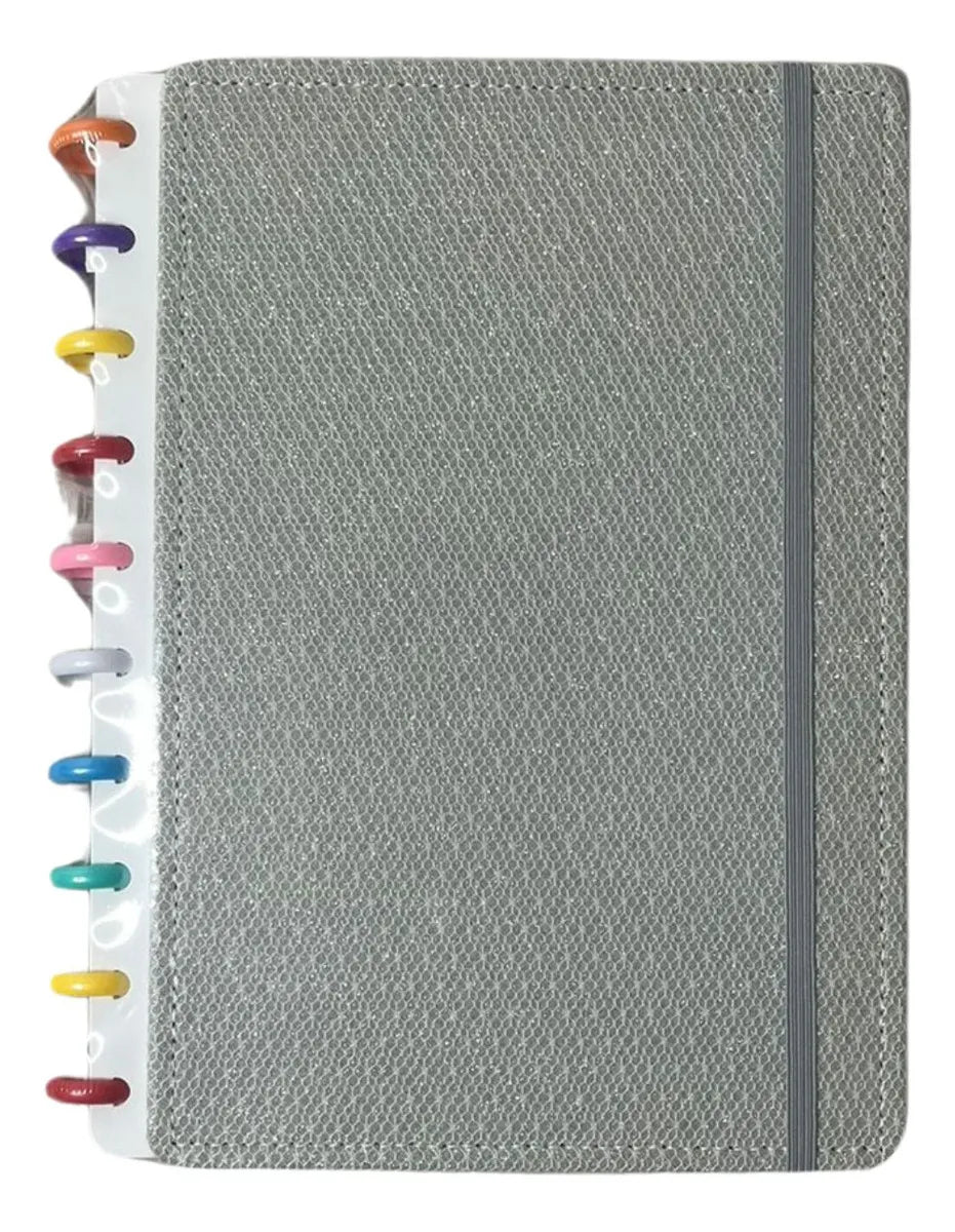 Caderno Reposicionável DISKO Médio - Glitter