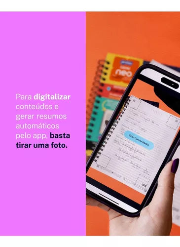 Caderno Espiral Duplo Universitário NEO Hello Kitty - Capa Dura 1 Matéria