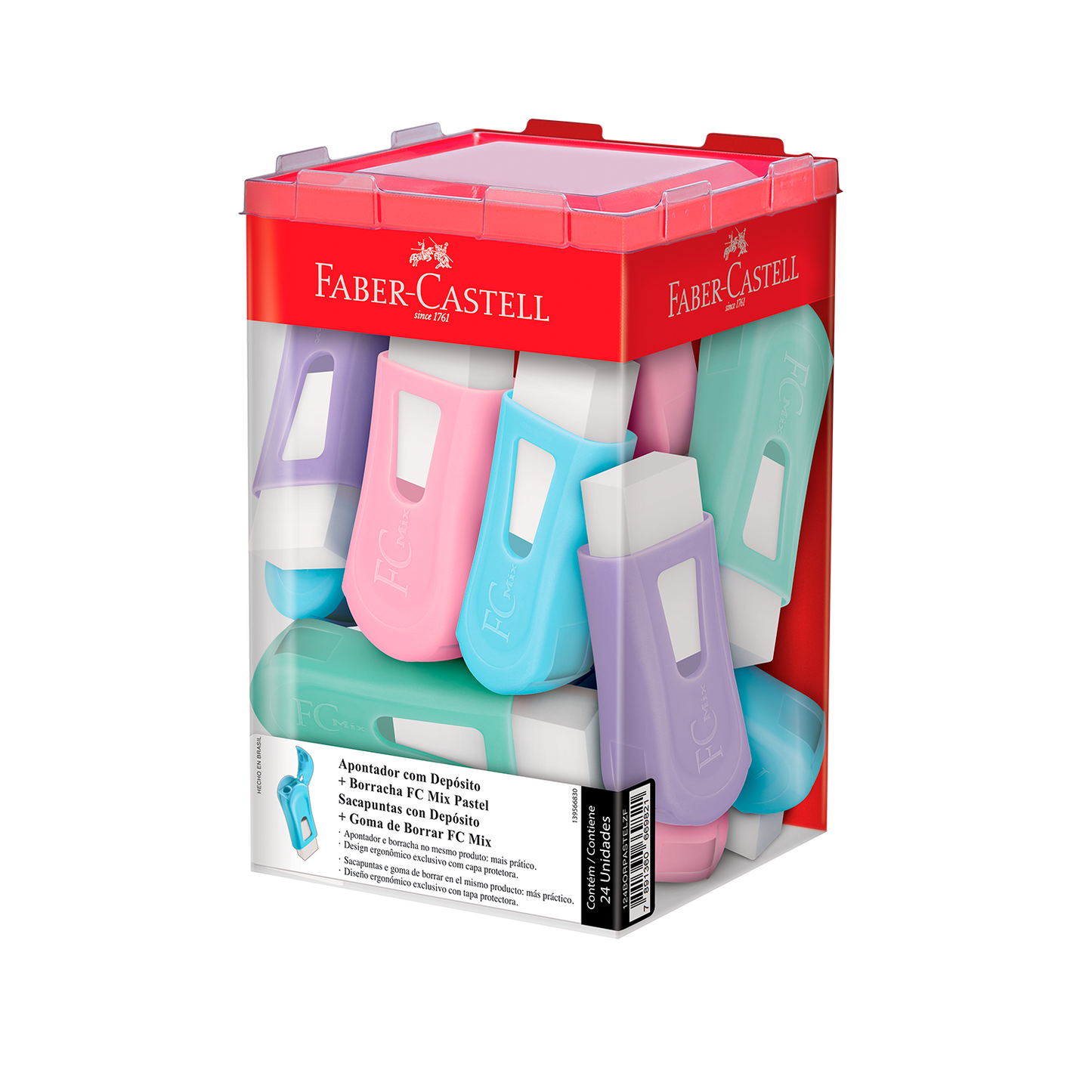 Apontador com Borracha - Faber Castell