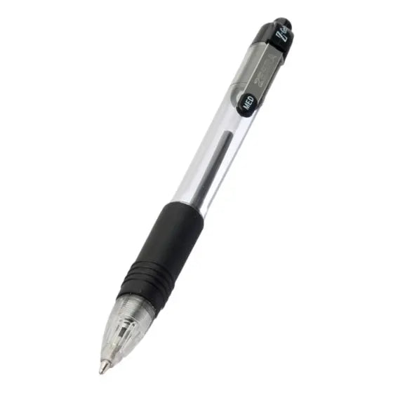 Caneta Esferográfica Retrátil Zebra Z-GRIP - Média PRETA