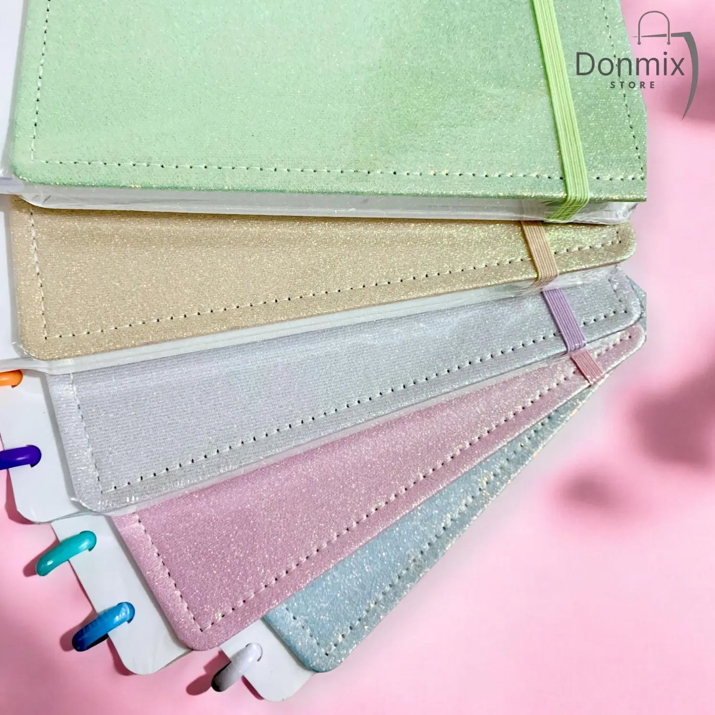 Caderno Reposicionável DISKO Médio - Glitter