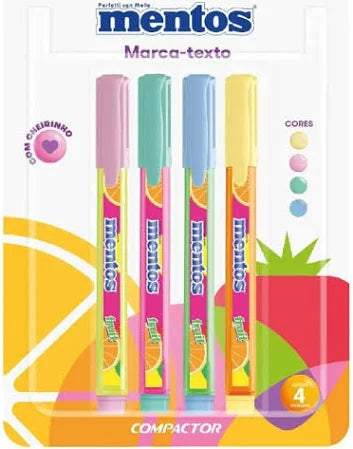 Caneta Marca Texto Mentos - Compactor