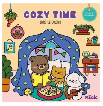 Livro Para Colorir Comfy Time Magic