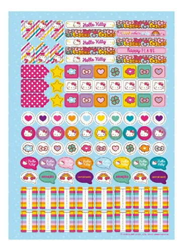 Caderno Espiral Duplo Universitário NEO Hello Kitty - Capa Dura 1 Matéria