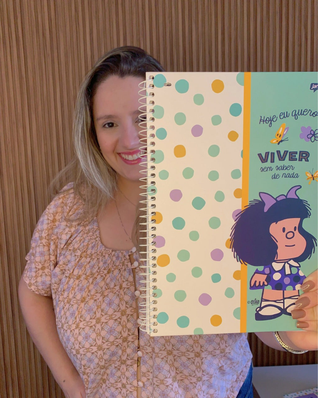 Caderno Espiral Universitário Mafalda - Capa Dura 1 Matéria