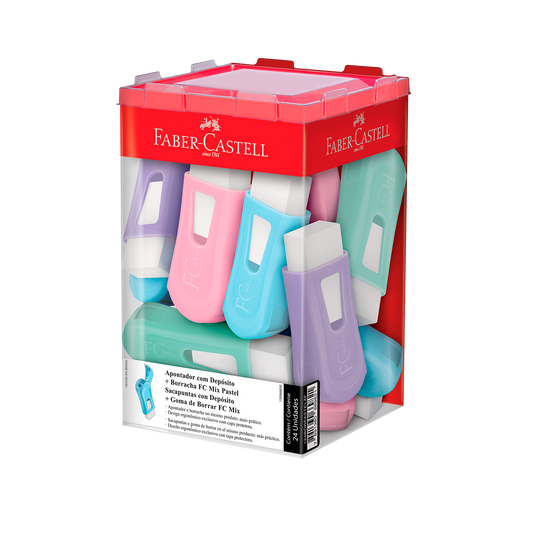 Apontador com Borracha - Faber Castell