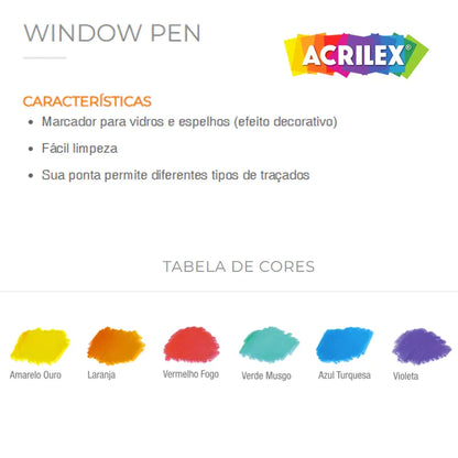 Caneta para Vidro Artteen - Acrilex