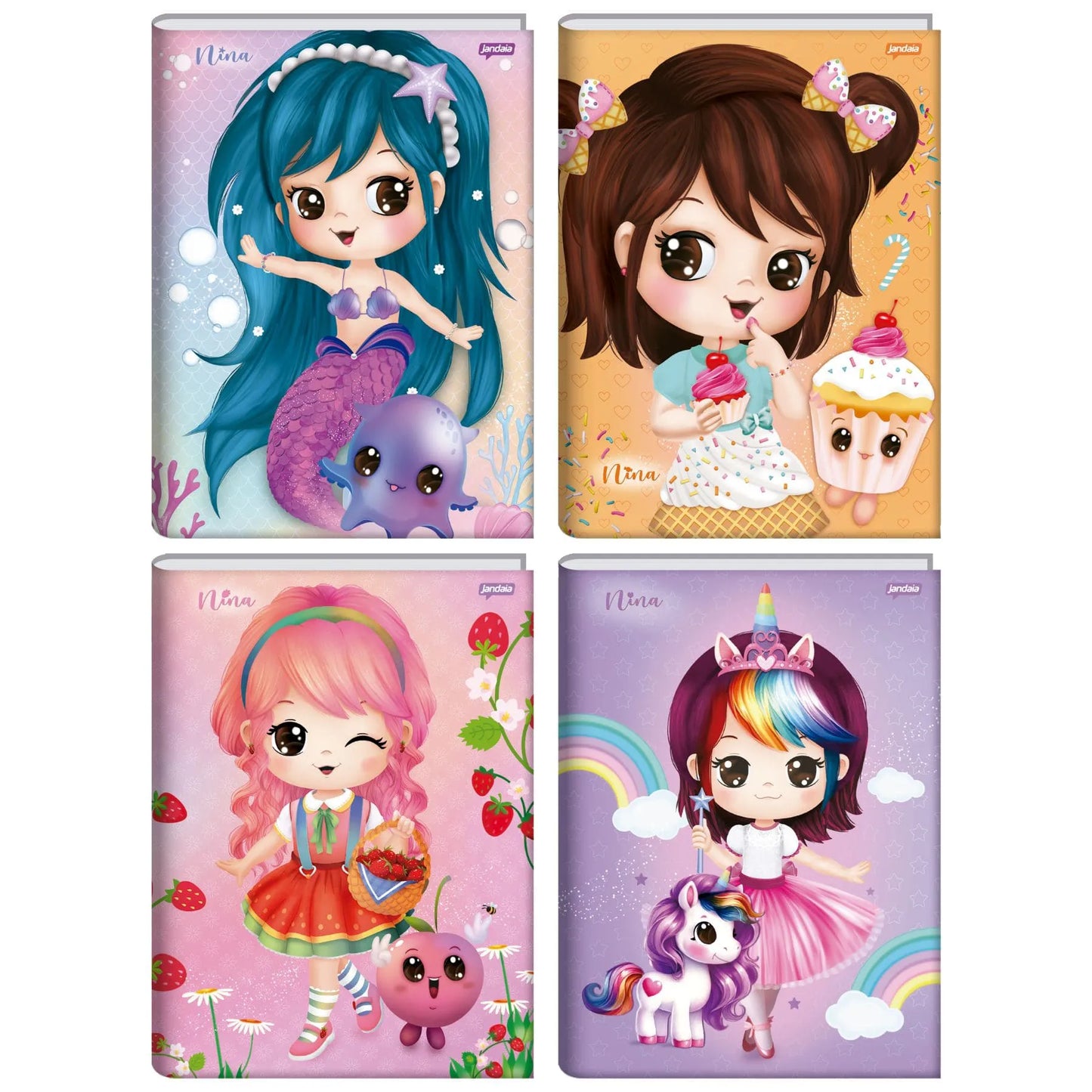 Caderno Universitário Brochura Nina - Capa Dura