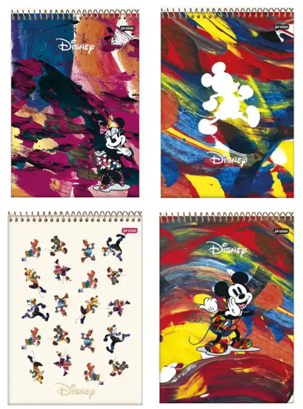 Caderno Espiral no Topo Capa Dura - Disney Projeto De&I