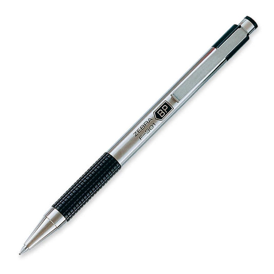 Caneta Esferográfica ZEBRA F-301 - 0.7mm PRETA