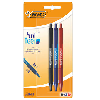Caneta Soft Feel BIC - Ponta Média 1.0 mm